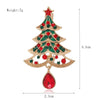 Alloy Christmas Brooch With Cartoon Christmas Tree Old Man And Snowman Designs Dripping Oil Finish Merry Christmas Pin For Women And Men