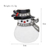 Alloy Christmas Brooch With Cartoon Christmas Tree Old Man And Snowman Designs Dripping Oil Finish Merry Christmas Pin For Women And Men