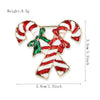 Alloy Christmas Brooch With Cartoon Christmas Tree Old Man And Snowman Designs Dripping Oil Finish Merry Christmas Pin For Women And Men