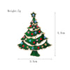 Alloy Christmas Brooch With Cartoon Christmas Tree Old Man And Snowman Designs Dripping Oil Finish Merry Christmas Pin For Women And Men
