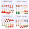 Alloy Christmas Earrings With Geometric Pattern And Electroplating Treatment For Women