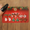 Alloy Christmas Oil Drop Geometric Earrings With Snowflake Bell Cartoon Elements Highend Electroplated