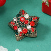 Alloy Christmas Series Dripping Oil Brooch With Snowflake Snowman Christmas Tree Bell Boots Women's Light Luxury Style Pin Suit Accessories Gift