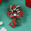 Alloy Christmas Series Dripping Oil Brooch With Snowflake Snowman Christmas Tree Bell Boots Women's Light Luxury Style Pin Suit Accessories Gift