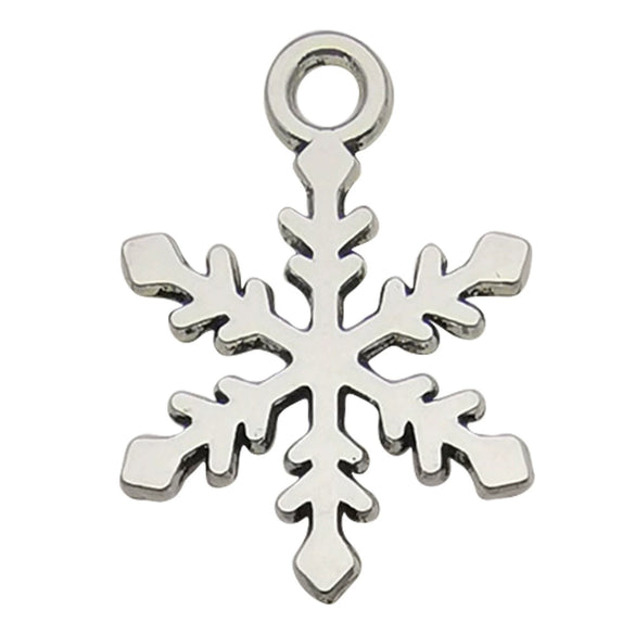 Alloy Christmas Series Pendant Accessories With Snowman Christmas Tree Deer Snowflake Natural Style Electroplating Treatment