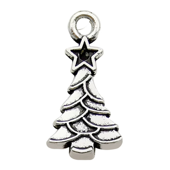Alloy Christmas Series Pendant Accessories With Snowman Christmas Tree Deer Snowflake Natural Style Electroplating Treatment