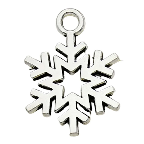 Alloy Christmas Series Pendant Accessories With Snowman Christmas Tree Deer Snowflake Natural Style Electroplating Treatment