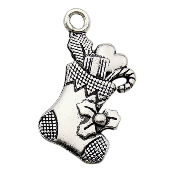 Alloy Christmas Series Pendant Accessories With Snowman Christmas Tree Deer Snowflake Natural Style Electroplating Treatment