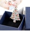 Alloy Christmas Tree Brooch Electroplated For Women