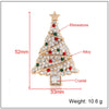 Alloy Christmas Tree Brooch Electroplated For Women