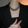 Alloy Clavicle Chain Geometric Style Women's Necklace With Exaggerated Spring Cut Collar Niche Creative Design