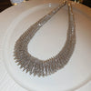 Alloy Clavicle Chain Geometric Style Women's Necklace With Exaggerated Spring Cut Collar Niche Creative Design