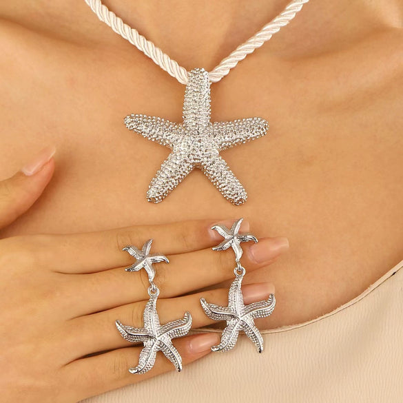 Alloy Conch Animal Zodiac Retro Exaggerated Female Pendant Necklace