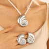 Alloy Conch Animal Zodiac Retro Exaggerated Female Pendant Necklace