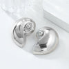 Alloy Conch Earrings With Animals Zodiac Style Electroplated For Women