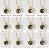 Alloy Constellation Pendant O Chain Necklace With Electroplated Finish Unisex Fashion Jewelry For Couples And Best Friends