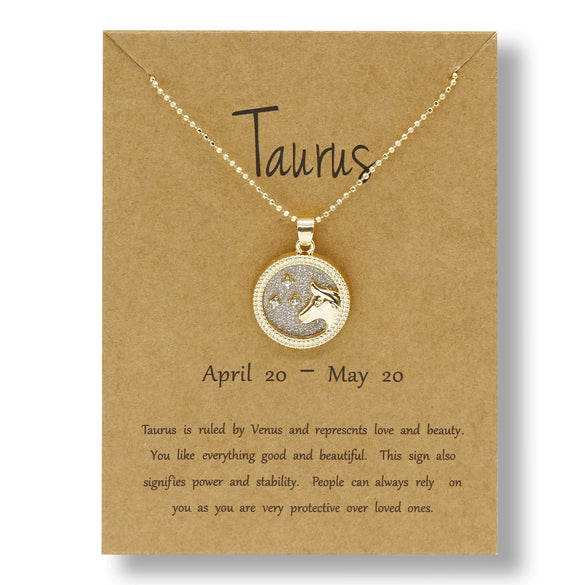 Alloy Constellation Pendant O Chain Necklace With Electroplated Finish Unisex Fashion Jewelry For Couples And Best Friends