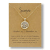 Alloy Constellation Pendant O Chain Necklace With Electroplated Finish Unisex Fashion Jewelry For Couples And Best Friends