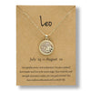 Alloy Constellation Pendant O Chain Necklace With Electroplated Finish Unisex Fashion Jewelry For Couples And Best Friends
