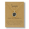 Alloy Constellation Pendant O Chain Necklace With Electroplated Finish Unisex Fashion Jewelry For Couples And Best Friends
