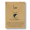 Alloy Constellation Pendant O Chain Necklace With Electroplated Finish Unisex Fashion Jewelry For Couples And Best Friends