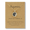 Alloy Constellation Pendant O Chain Necklace With Electroplated Finish Unisex Fashion Jewelry For Couples And Best Friends