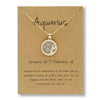Alloy Constellation Pendant O Chain Necklace With Electroplated Finish Unisex Fashion Jewelry For Couples And Best Friends