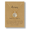 Alloy Constellation Pendant O Chain Necklace With Electroplated Finish Unisex Fashion Jewelry For Couples And Best Friends