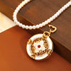 Alloy Copper Geometric Detachable Universal Buckle Eight Treasure Compass Pendant Necklace Electroplated Handmade Women's O Word Chain Sweater Chain