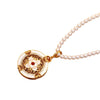 Alloy Copper Geometric Detachable Universal Buckle Eight Treasure Compass Pendant Necklace Electroplated Handmade Women's O Word Chain Sweater Chain