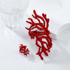 Alloy Coralshaped Ring And Bracelet Set For Women With Plant Flowers Style And Baking Paint Treatment