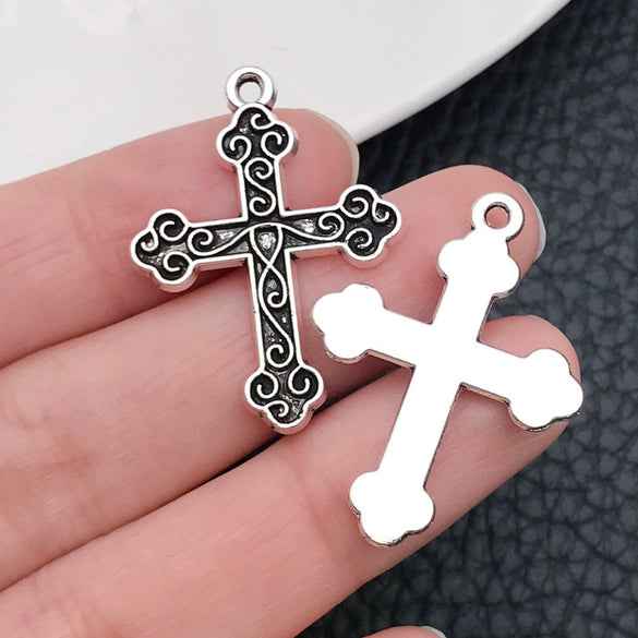 Alloy Crosses Electroplating Diy Jewelry Accessories Pendant Necklace Sweater Chain Decoration Material