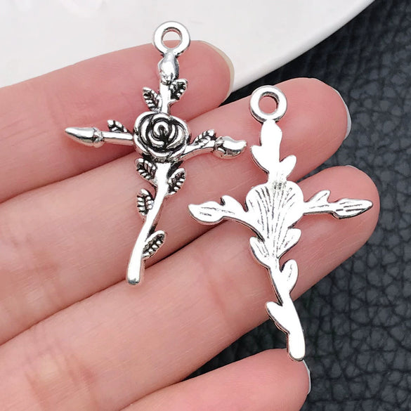 Alloy Crosses Electroplating Diy Jewelry Accessories Pendant Necklace Sweater Chain Decoration Material