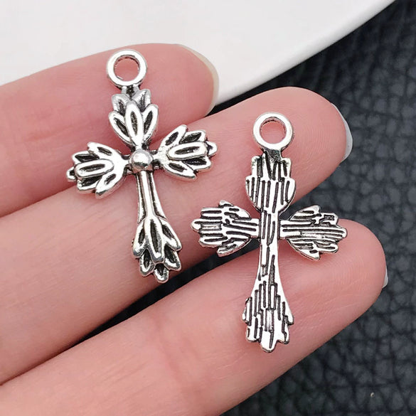 Alloy Crosses Electroplating Diy Jewelry Accessories Pendant Necklace Sweater Chain Decoration Material