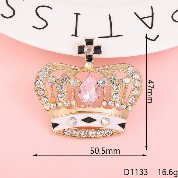 Alloy Crown Letter Pearl Handmade Diamond Rhinestone Jewelry Accessories Phone Case