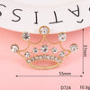 Alloy Crown Letter Pearl Handmade Diamond Rhinestone Jewelry Accessories Phone Case
