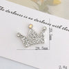 Alloy Crown Letter Pearl Handmade Diamond Rhinestone Jewelry Accessories Phone Case