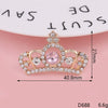 Alloy Crown Letter Pearl Handmade Diamond Rhinestone Jewelry Accessories Phone Case