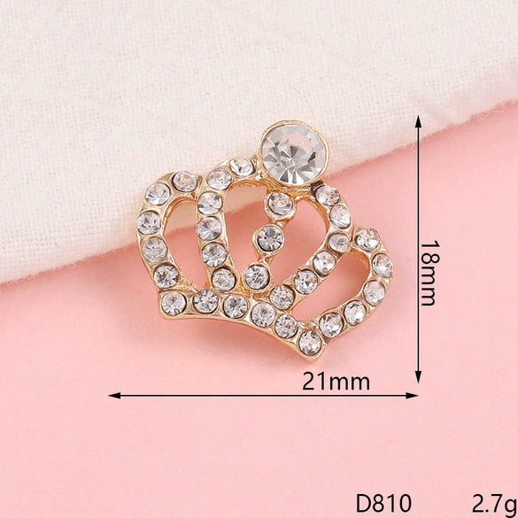 Alloy Crown Letter Pearl Handmade Diamond Rhinestone Jewelry Accessories Phone Case