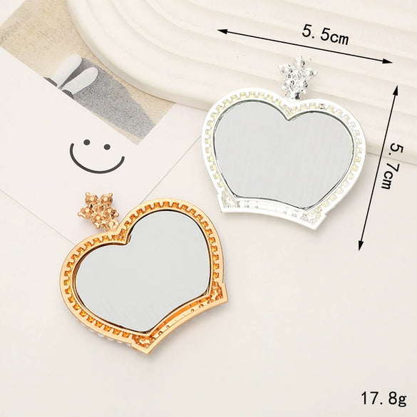 Alloy Crown Mirror Pattern Electroplated Mobile Phone Shell Accessories For Women