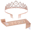 Alloy Crystal Crown Electroplating Minimalist Geometric Style For Women