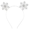 Alloy Crystal Crown Headband Hair Accessories With Antlers Stars Snowflake For Women Electroplated Animal Style