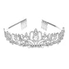 Alloy Crystal Crown Headband Light Luxury Style With Printed Pattern And Electroplating Treatment For Women