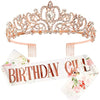 Alloy Crystal Crown Headband Light Luxury Style With Printed Pattern And Electroplating Treatment For Women