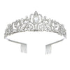 Alloy Crystal Crown Women's Hair Accessories With Electroplating Point Drill