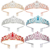 Alloy Crystal Crown Women's Hair Accessories With Electroplating Point Drill
