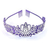 Alloy Crystal Crown Women's Hair Accessories With Electroplating Point Drill