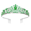 Alloy Crystal Crown Women's Hair Accessories With Electroplating Point Drill