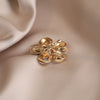 Alloy Crystal Fivepetal Flower Women's Brooch With Electroplating