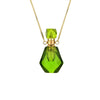 Alloy Crystal Flameshaped Perfume Bottle Pendant Necklace With Box Chain For Women Environmentally Friendly